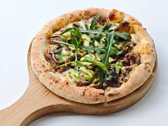 Beef and Mushroom Pizza